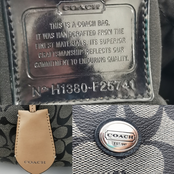 Coach Peyton Signature Multifunction Baby Bag / Travel Work Tote #F25741 - Picture 2 of 16